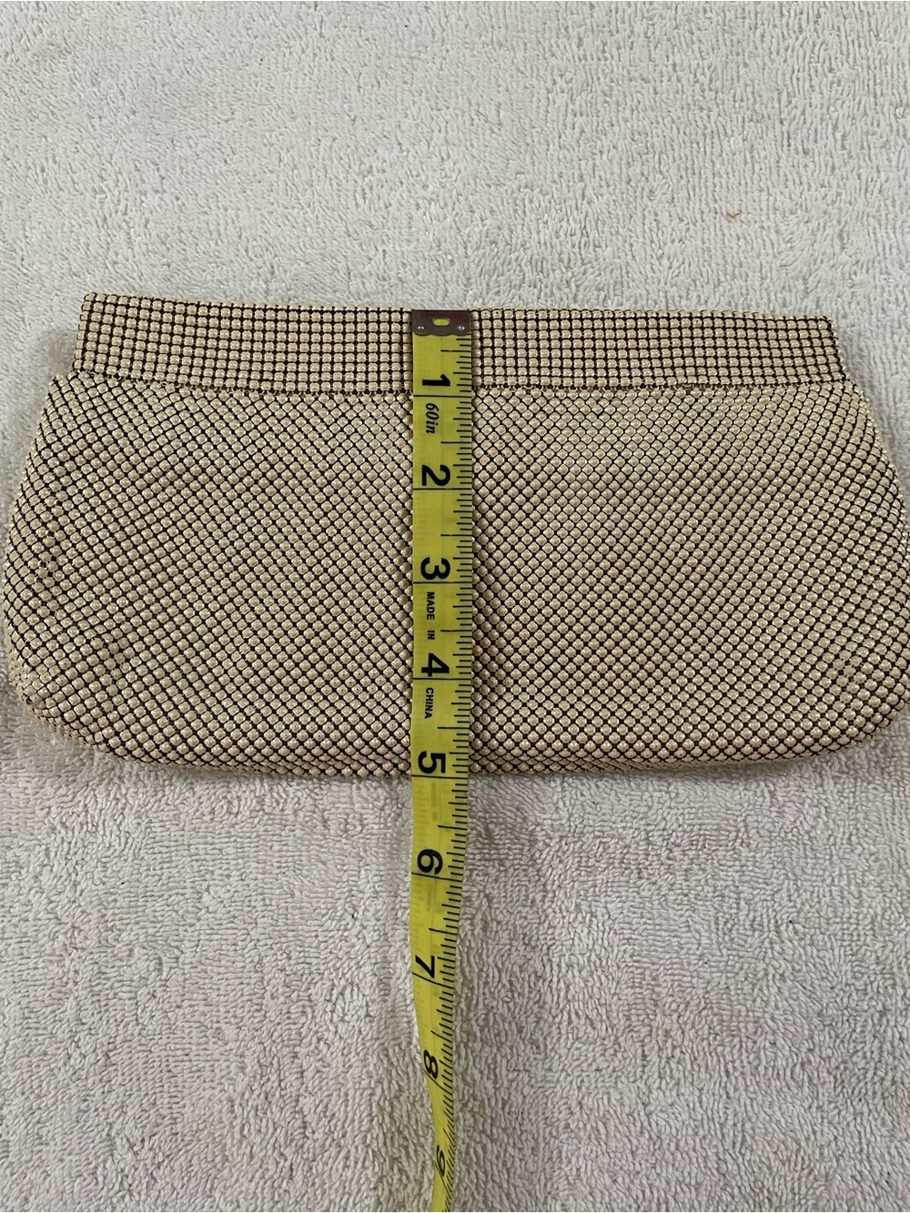 Vintage Whiting & Davis Mesh Clutch Evening bag Made in USA